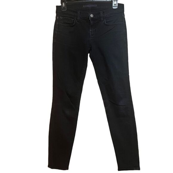 J Brand Women's Black Button & Zip Fly Five Pocket Style Skinny Jeans Size 26 - Picture 1 of 9